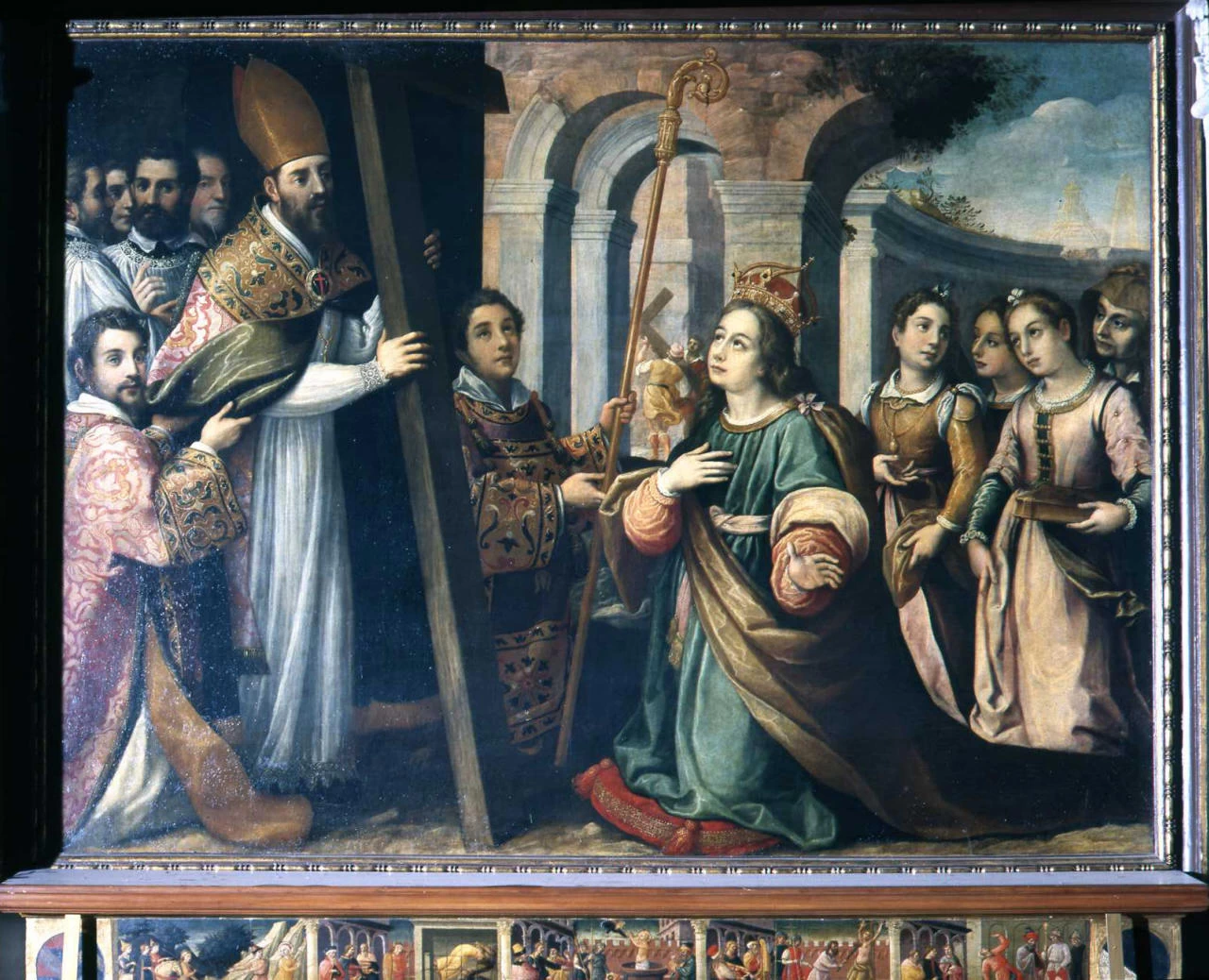 Il vescovo Macario mostra la Vera Croce a Sant'Elena - Firenze